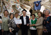 El emeği, göz nuru eşsiz eserler tarihi mekanda sergilendi